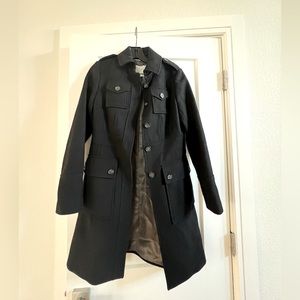 Banana republic coat, black xs